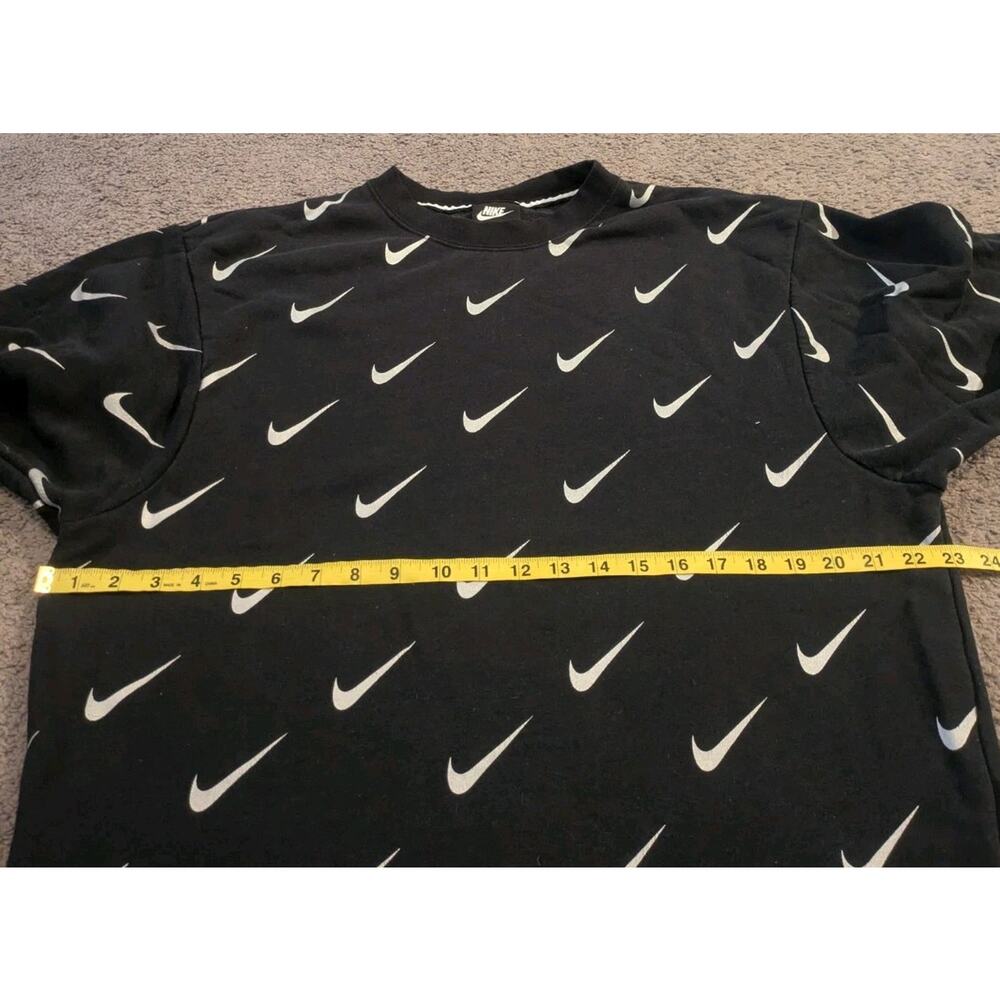 Nike Rally Metallic All Over Swoosh Print Crew Neck Sweatshirt Women's Small - Picture 3 of 5